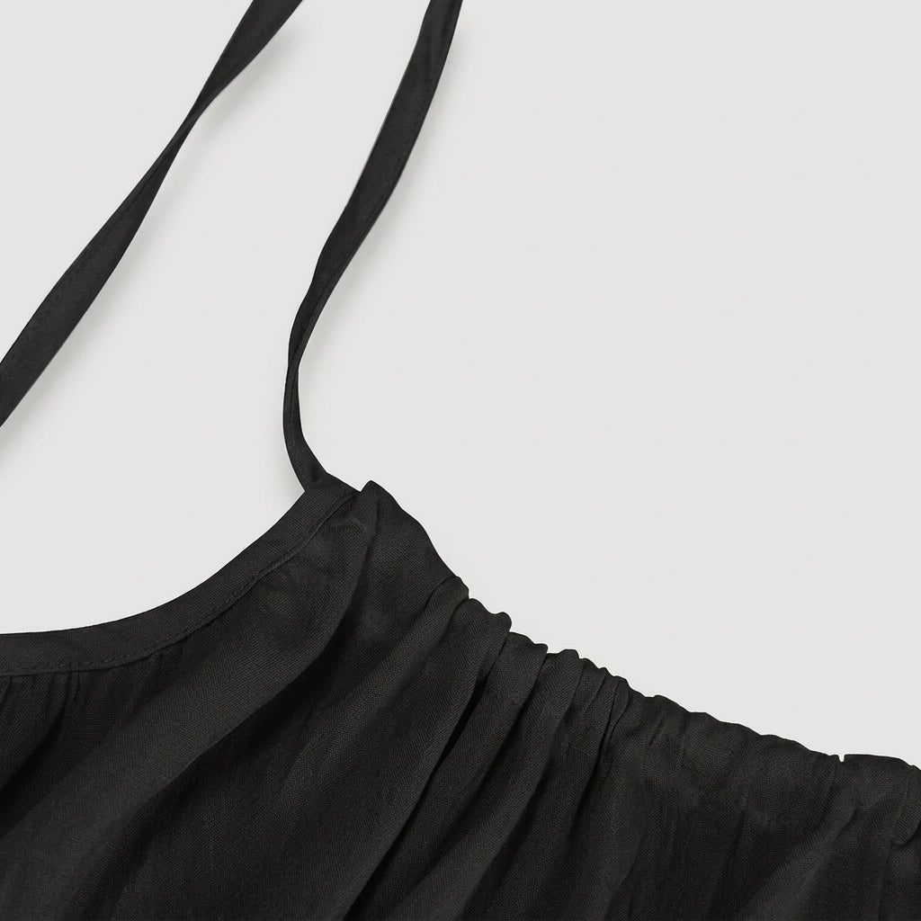 Vestido Matiz La Consentida detalle tela y tirantes