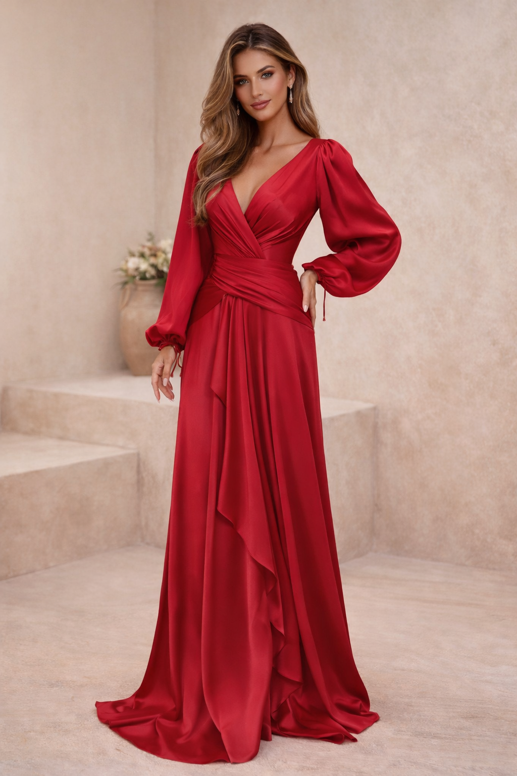 Vestido Boho Elegante Cruzado