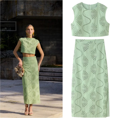 Conjunto Elegante de Moda Mujer