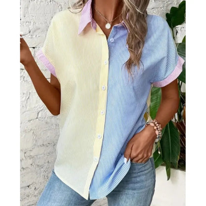 Blusa Rayada Moderna Mujer