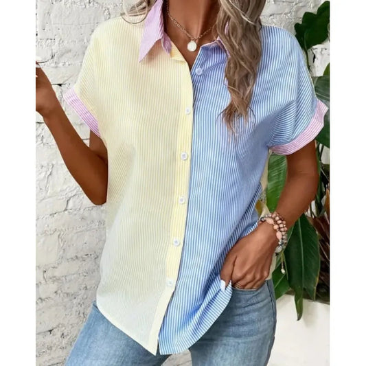 Blusa Rayada Moderna Mujer