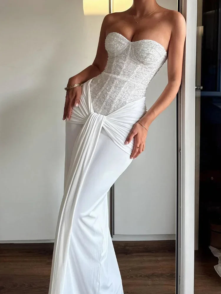 Vestido Maxi Elegante Sequin