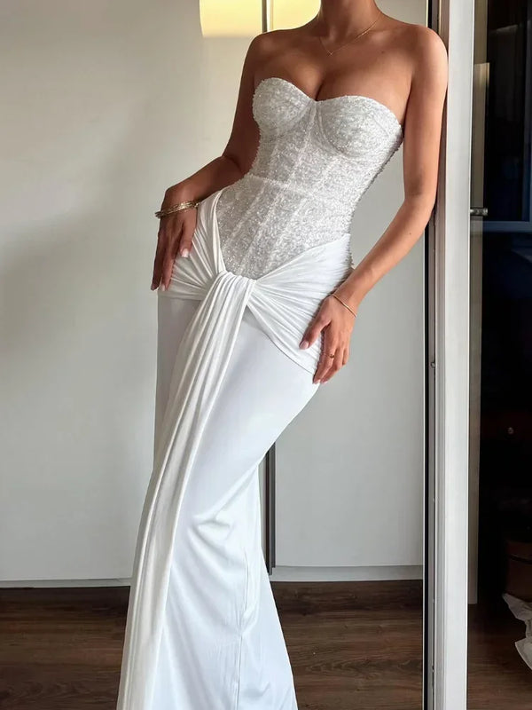 Vestido Maxi Elegante Sequin
