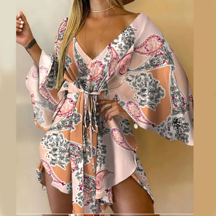 Vestido Boho de Playa Floral