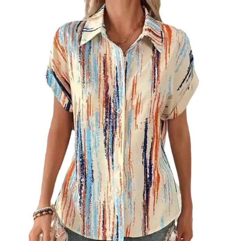 Blusa Rayada Moderna Mujer