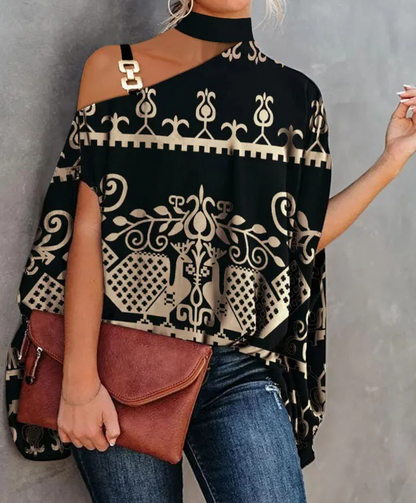 Blusa Geométrica de Moda