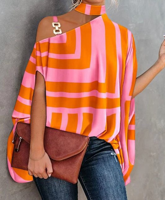 Blusa Geométrica de Moda