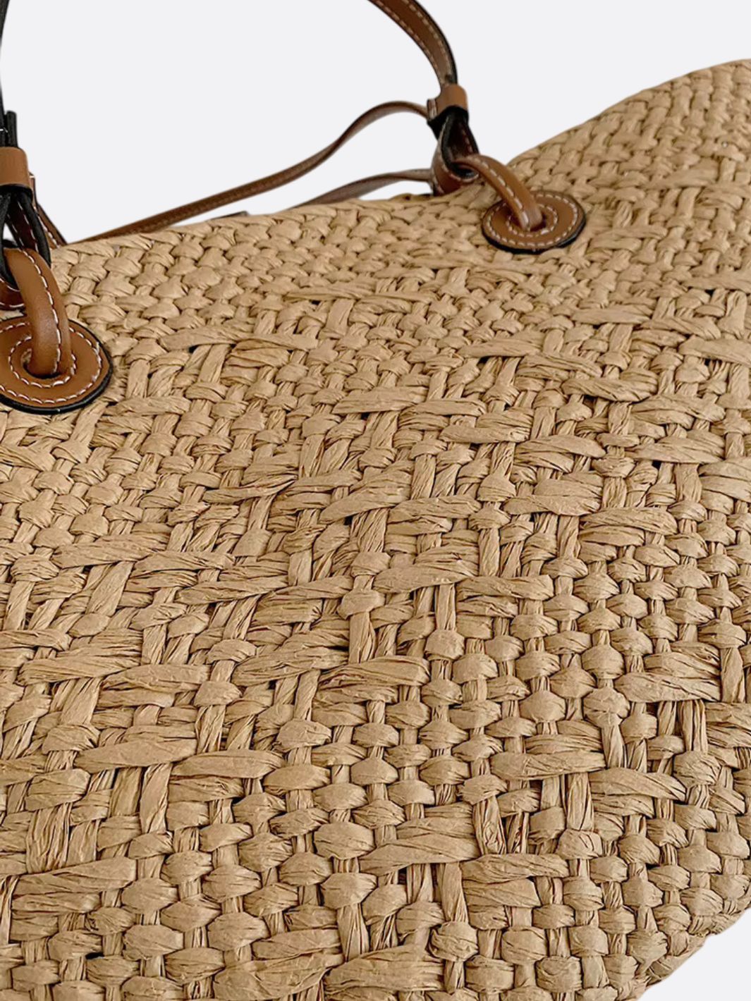 Bolso Elegante de Paja Trenzada