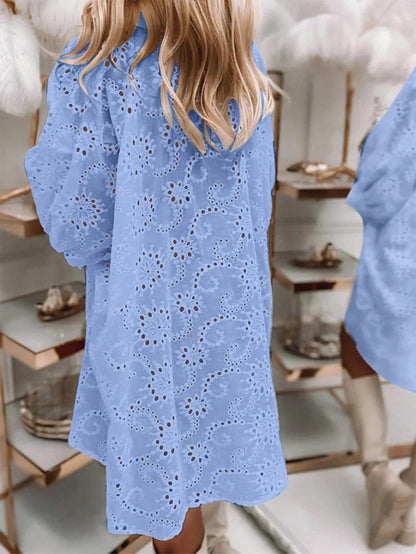 Vestido Camisa Bordado Femenino