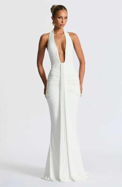 Vestido Halter Sofisticado