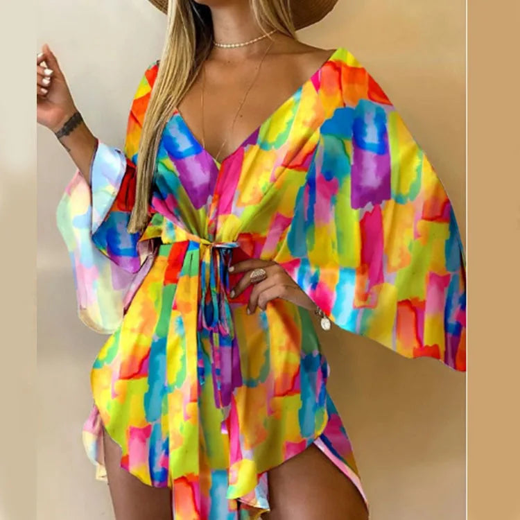 Vestido Boho de Playa Floral