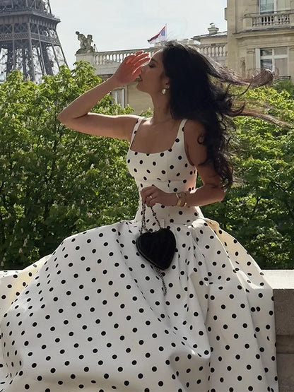 Vestido Largo de Lunares Veraniego