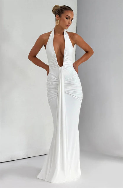 Vestido Halter Sofisticado