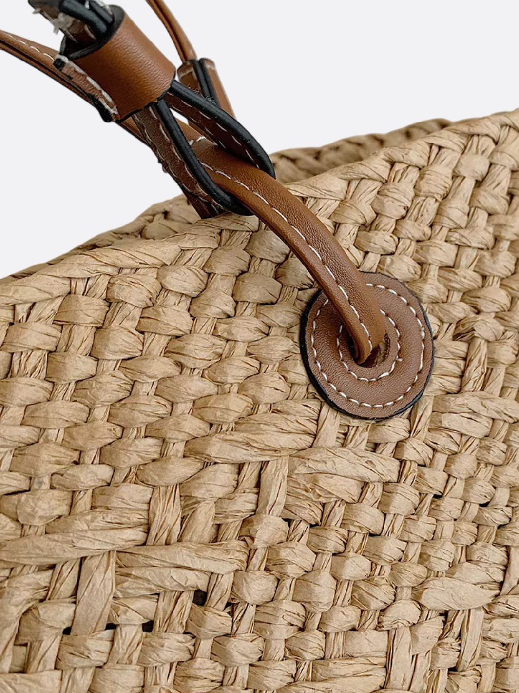 Bolso Elegante de Paja Trenzada