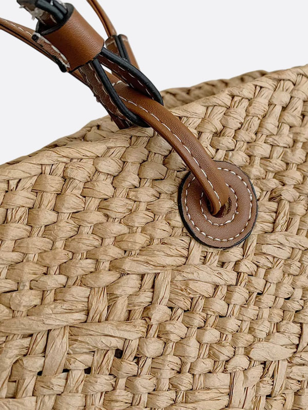 Bolso Elegante de Paja Trenzada
