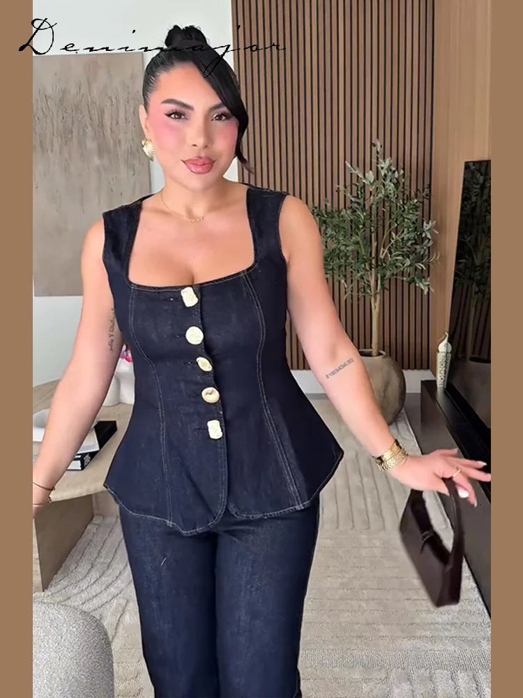 Conjunto Denim de Verano