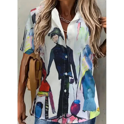 Blusa Rayada Moderna Mujer