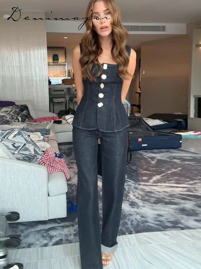Conjunto Denim de Verano