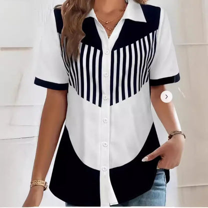Blusa Rayada Moderna Mujer