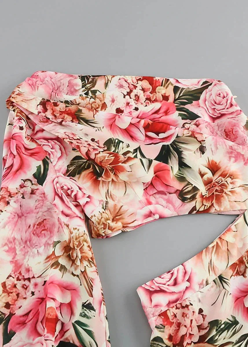 Vestido Floral Irilia Rosa