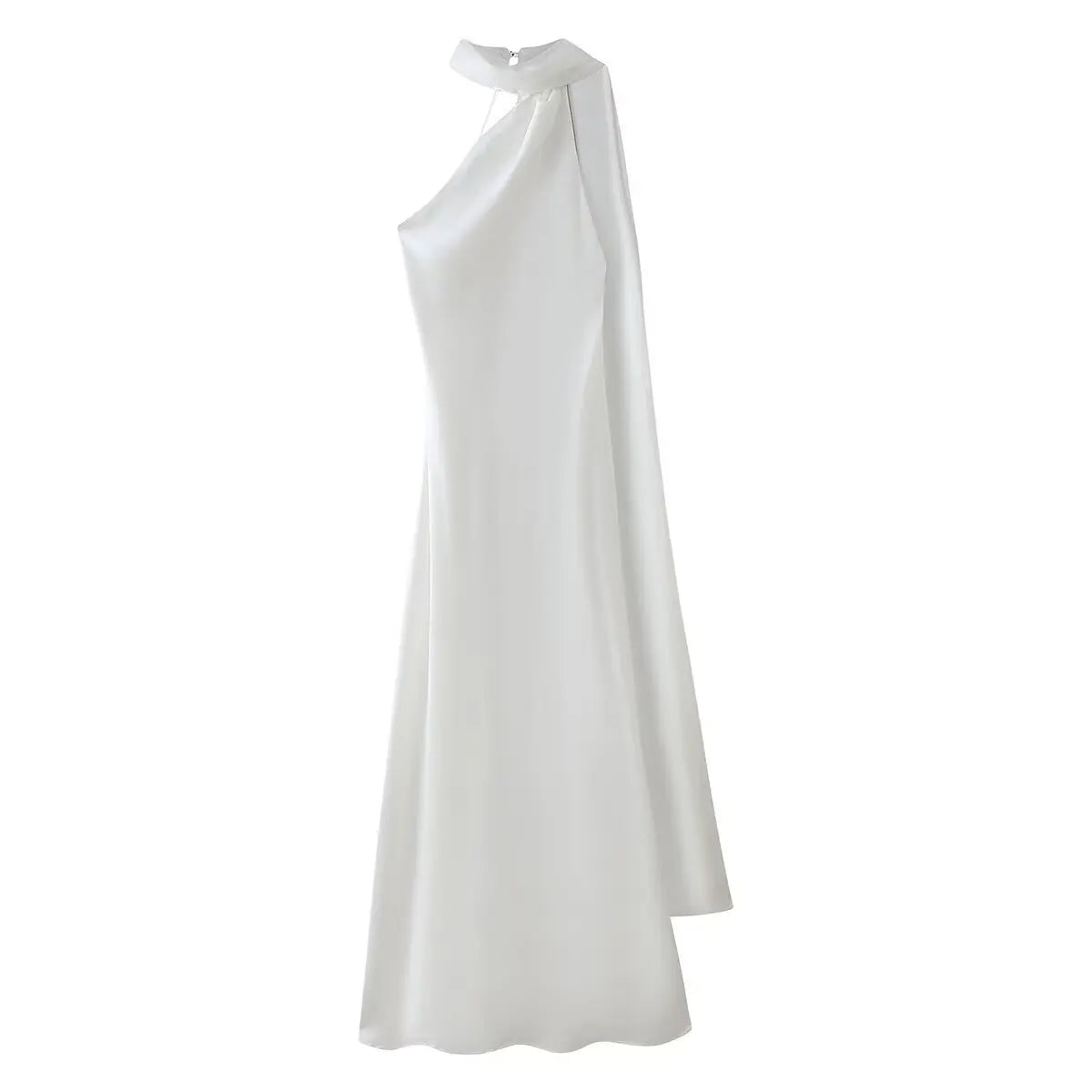 Vestido Largo Satinado Elegante