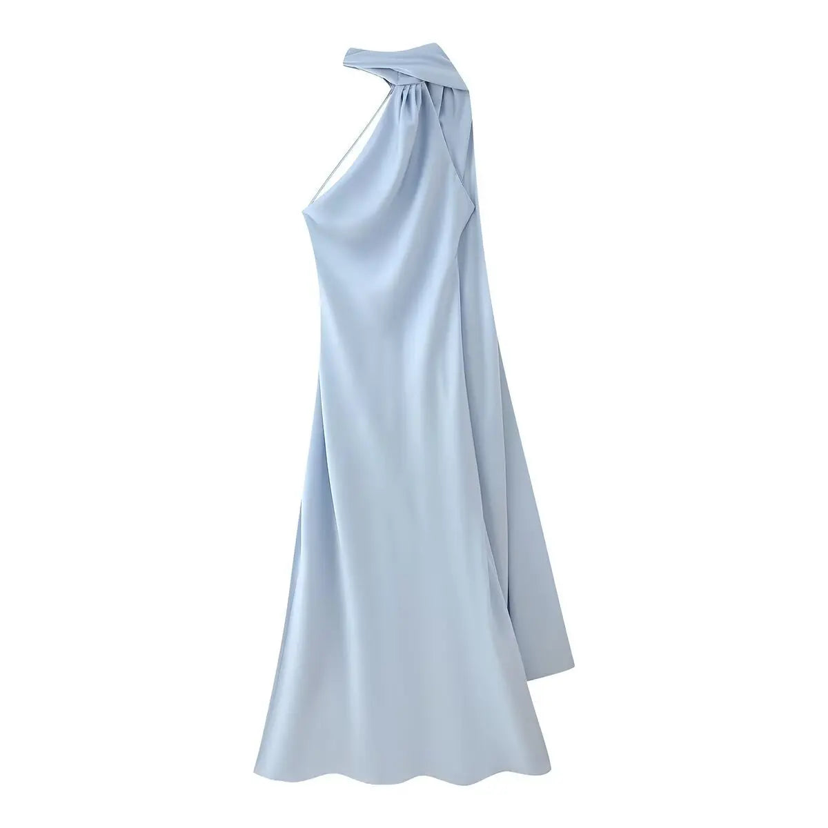 Vestido Largo Satinado Elegante